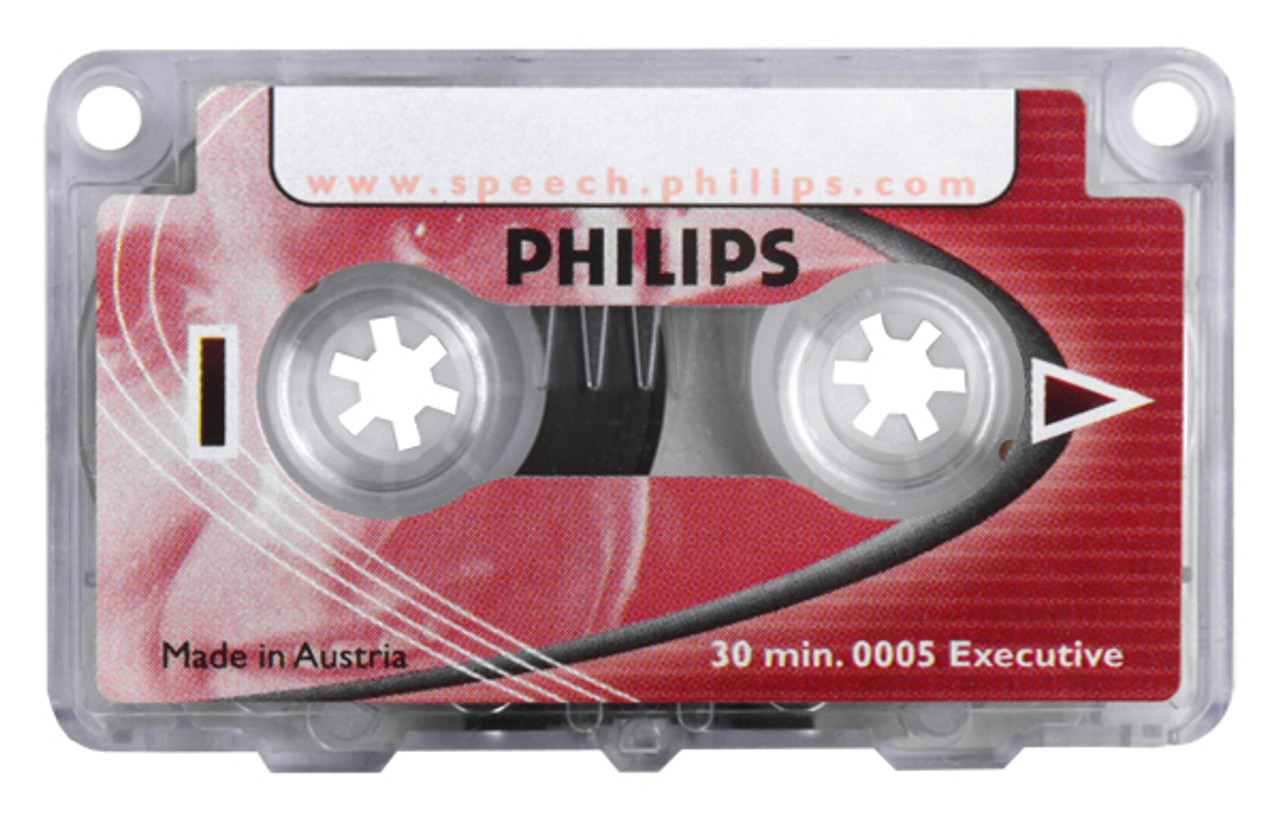 Philips LFH0005/60 Executive 30 Minute Mini Cassette Tape - 5 Pack